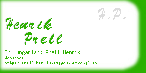 henrik prell business card